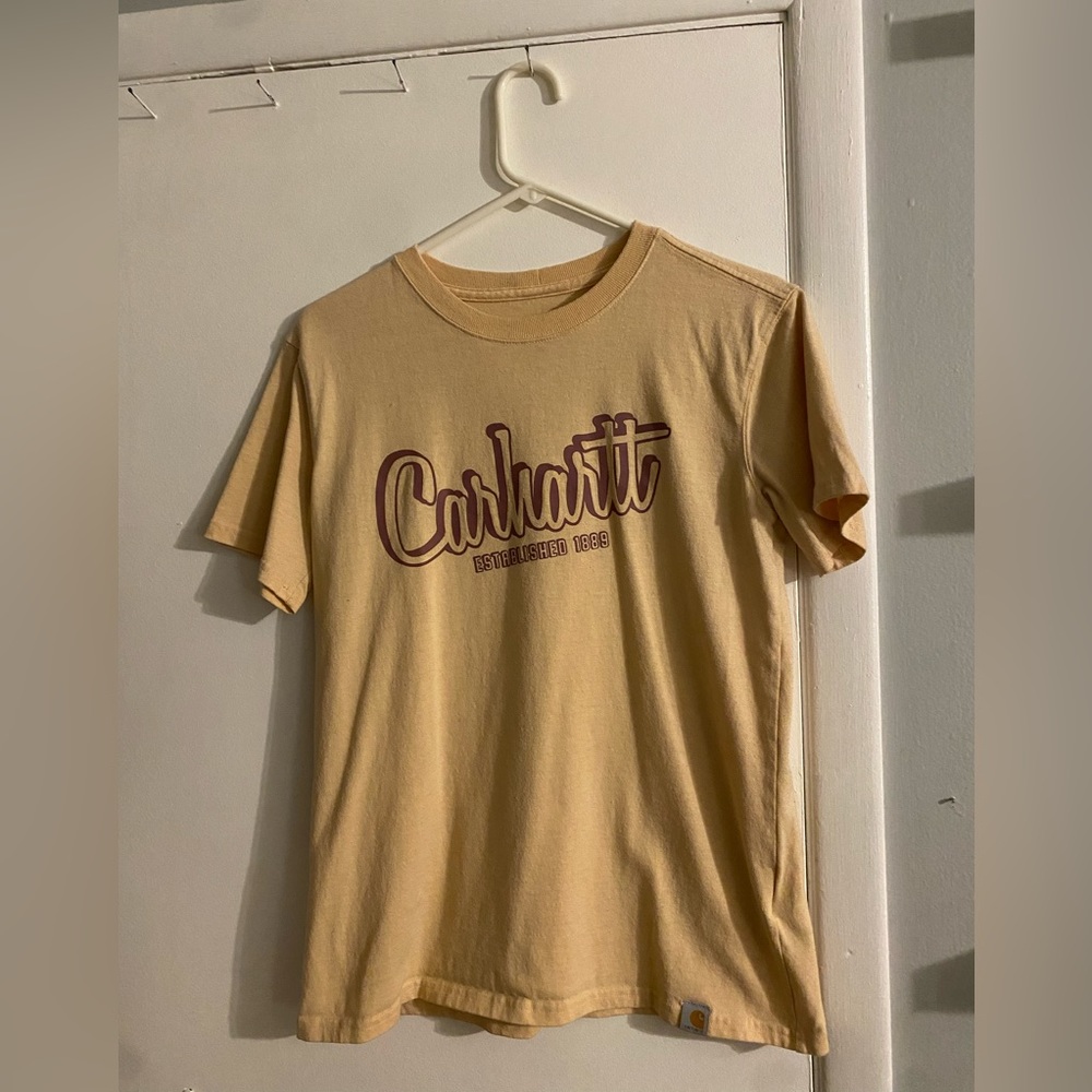Tan Carhartt T-Shirt - Size Small